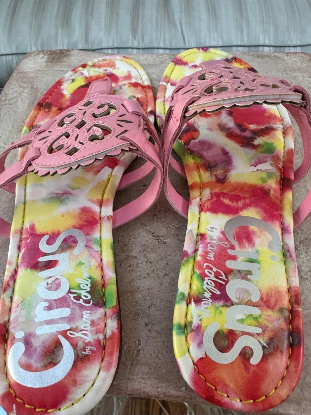 Circus by Sam Edelman Clara Thong Sandals with Tie-Dye Footbed - NIB - size 6.5